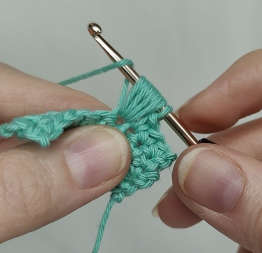 Puf maske/puff stitch - hækling.